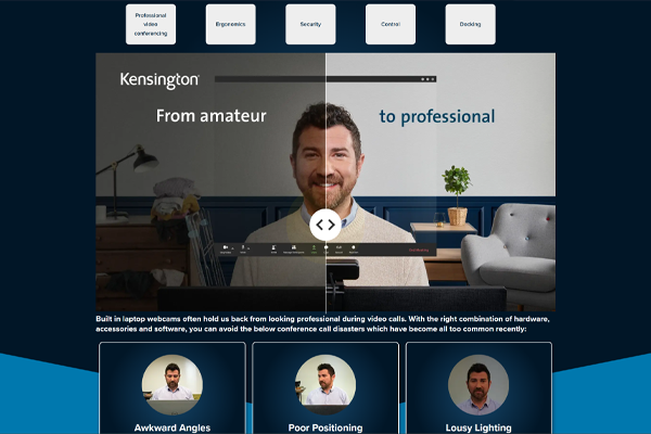 A preview of a landing page project